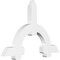Ekena Millwork Ericson Architectural Grade PVC Gable Bracket, 60"W x 40"H x 4"D x 6"F, 16/12 Pitch GBP060X40X0406ERI00 - alternate 1